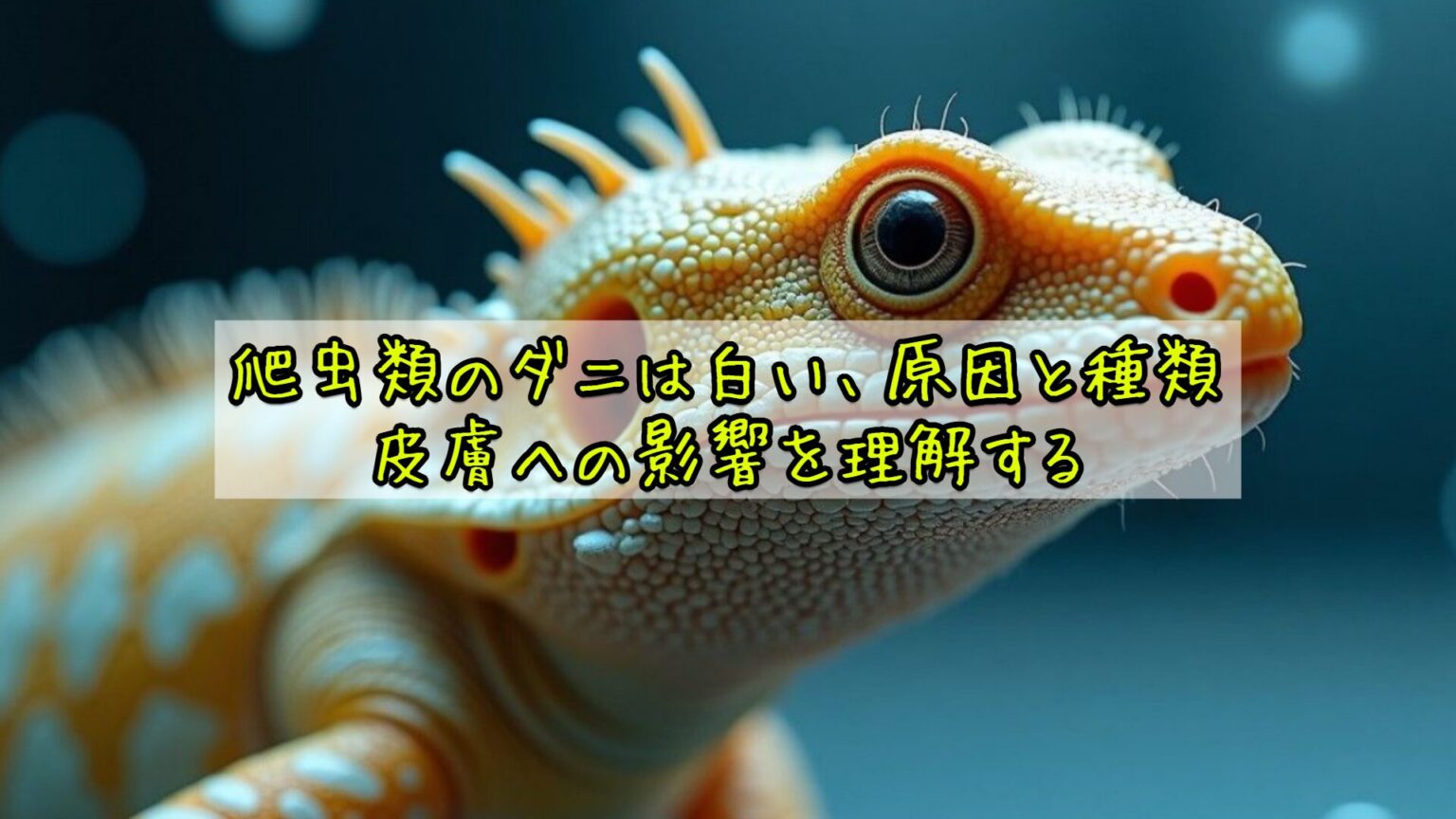 爬虫類のダニは白い?原因と駆除方法を徹底解説! | エキゾチックアニマル|爬虫類や小動物など、初心者から上級者まで役立つ飼育・生態情報をお届け