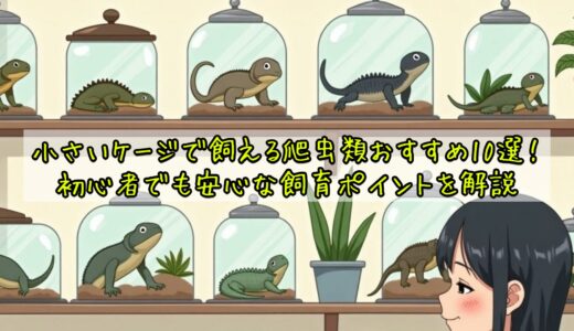 小さいケージで飼える爬虫類おすすめ10選！初心者でも安心な飼育ポイントを解説