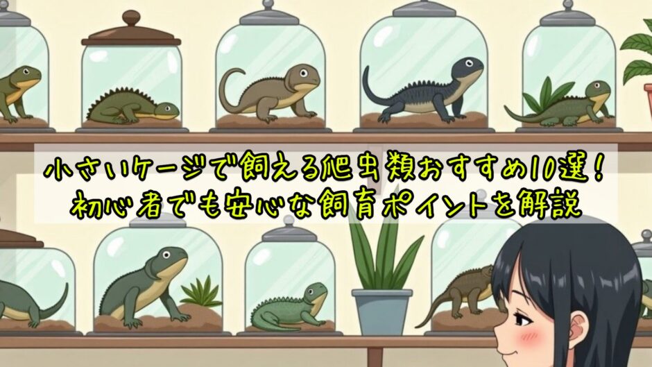 小さいケージで飼える爬虫類おすすめ10選！初心者でも安心な飼育ポイントを解説