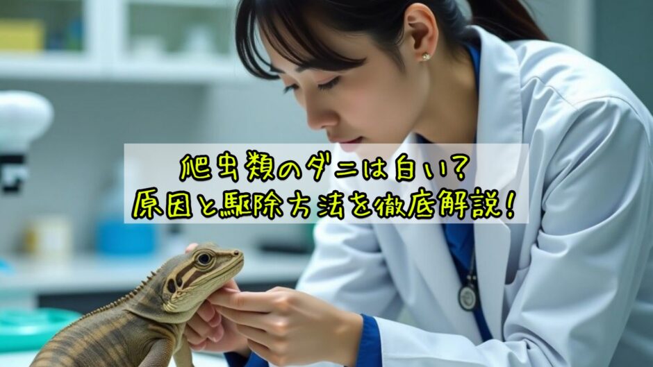 爬虫類のダニは白い？原因と駆除方法を徹底解説！