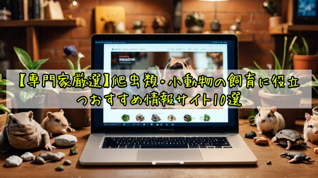【専門家厳選】爬虫類・小動物の飼育に役立つおすすめ情報サイト10選