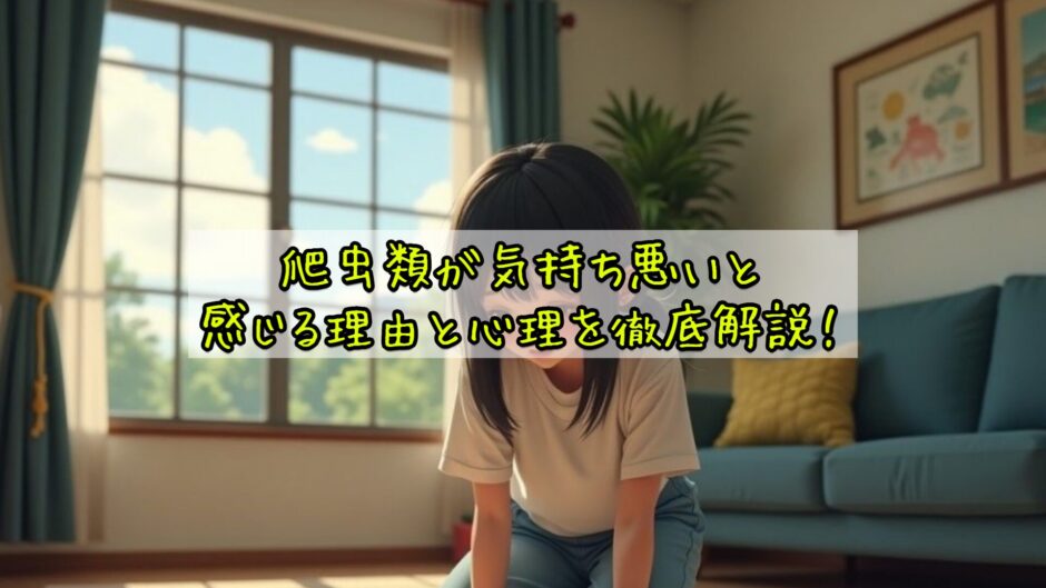 爬虫類が気持ち悪いと感じる理由と心理を徹底解説！