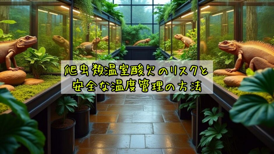 爬虫類温室酸欠のリスクと安全な温度管理の方法