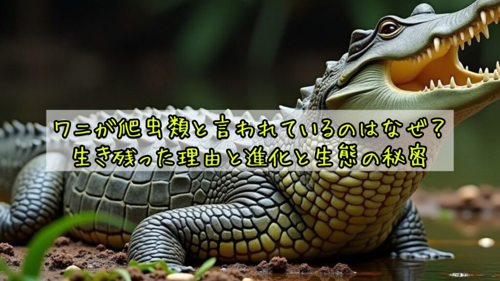 ワニが爬虫類と言われているのはなぜ？生き残った理由と進化と生態の秘密