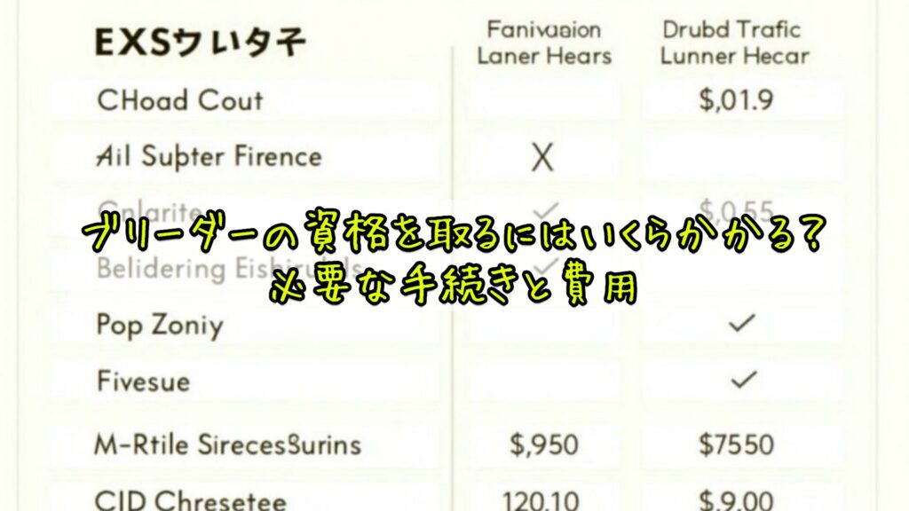 ブリーダーの資格を取るにはいくらかかる？必要な手続きと費用