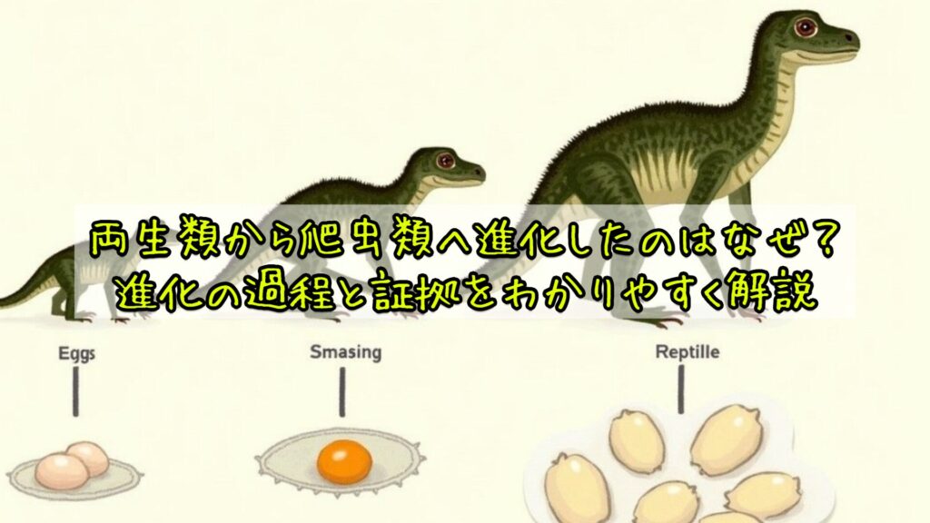 両生類から爬虫類へ進化したのはなぜ？進化の過程と証拠をわかりやすく