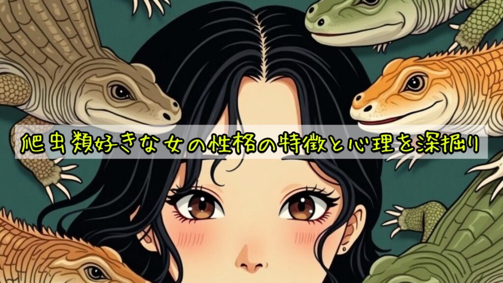 爬虫類好きな女の性格の特徴と心理を深掘り