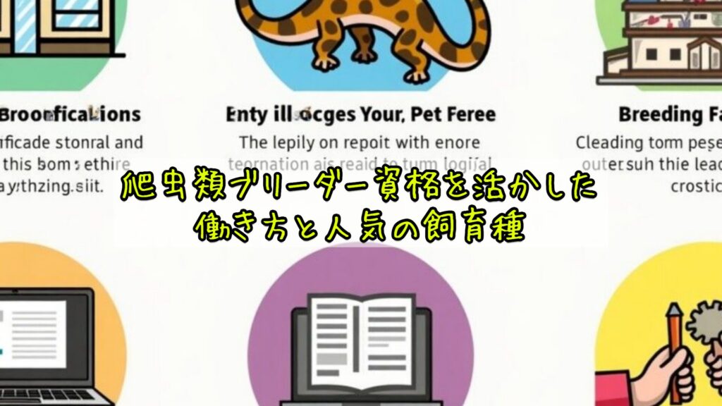 爬虫類ブリーダー資格を活かした働き方と人気の飼育種