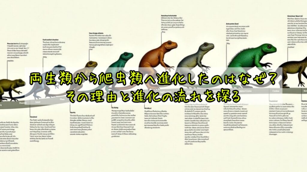 両生類から爬虫類へ進化したのはなぜ？その理由と進化の流れを探る