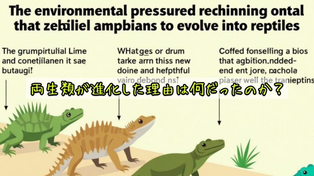 両生類が進化した理由は何だったのか？