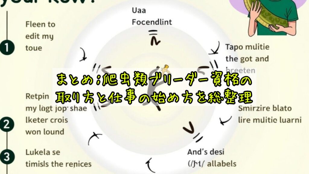 まとめ：爬虫類ブリーダー資格の取り方と仕事の始め方を総整理