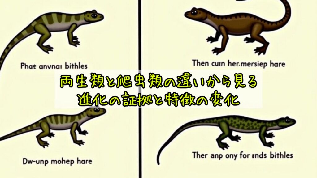 両生類と爬虫類の違いから見る進化の証拠と特徴の変化