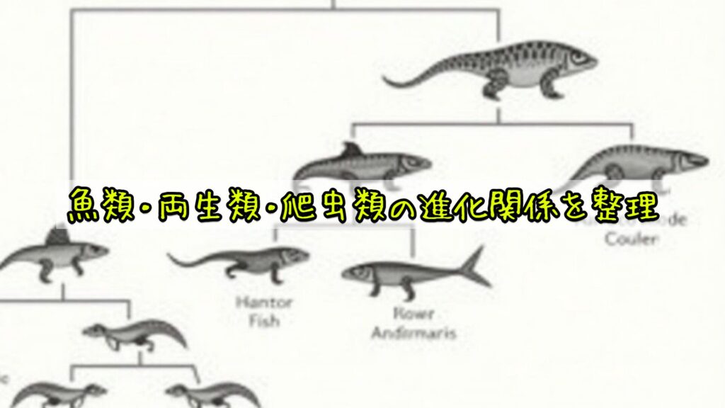 魚類・両生類・爬虫類の進化関係を整理