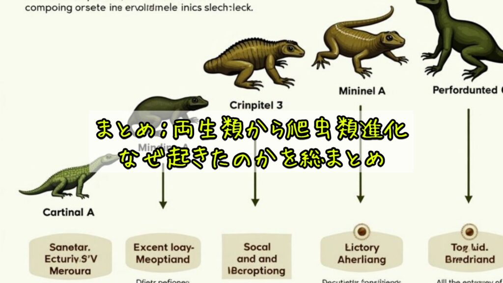 まとめ：両生類から爬虫類進化なぜ起きたのかを総まとめ