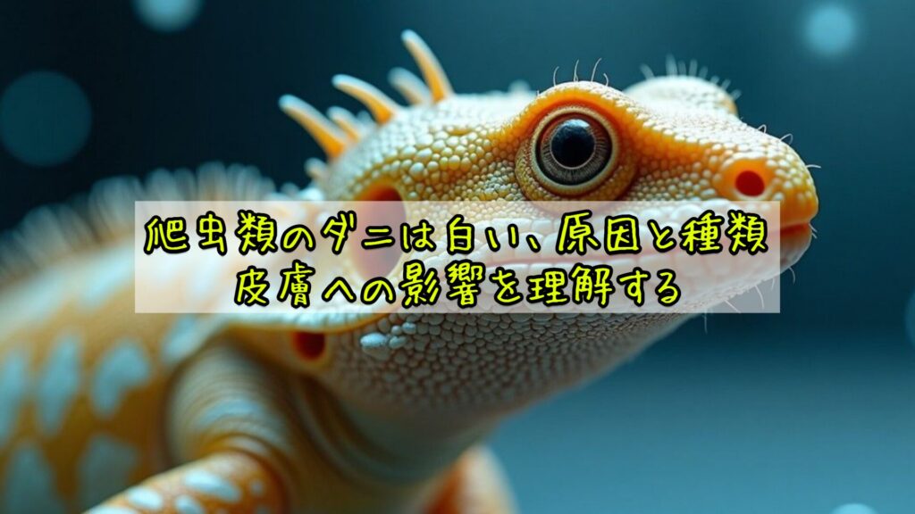 爬虫類のダニは白い、原因と種類、皮膚への影響を理解する