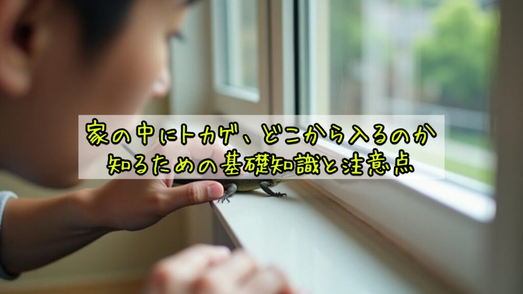 家の中にトカゲ、どこから入るのか知るための基礎知識と注意点
