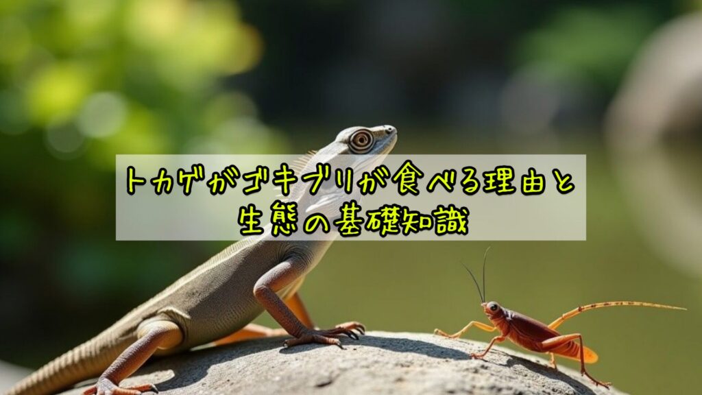 トカゲがゴキブリが食べる理由と生態の基礎知識