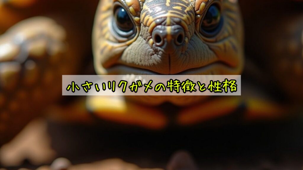 小さいリクガメの特徴と性格