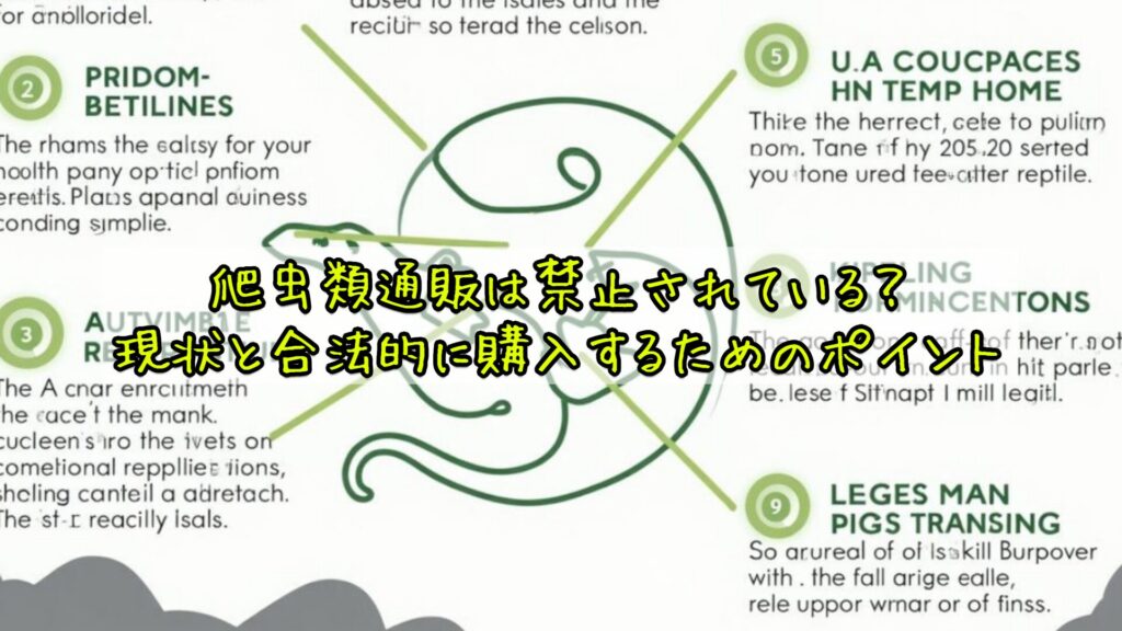 爬虫類通販は禁止されている?現状と合法的に購入するためのポイント