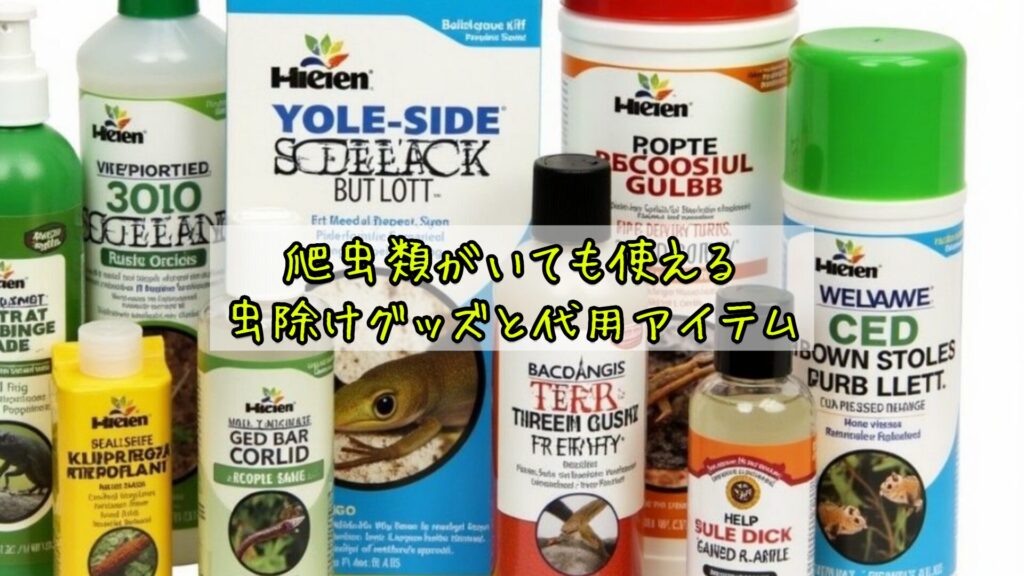 爬虫類がいても使える虫除けグッズと代用アイテム