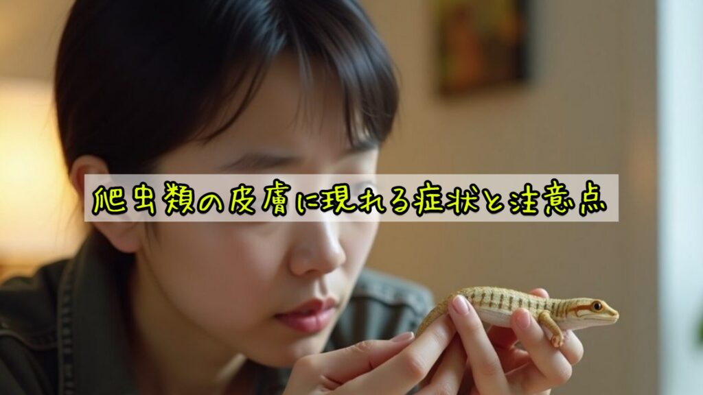 爬虫類の皮膚に現れる症状と注意点