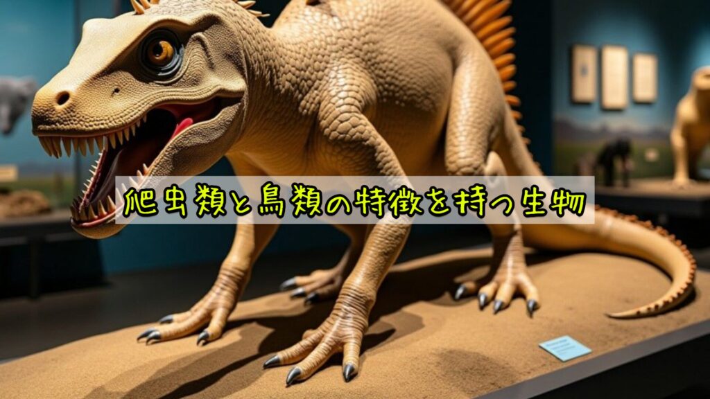 爬虫類と鳥類の特徴を持つ生物
