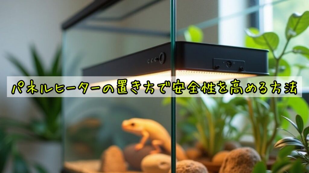 パネルヒーターの置き方で安全性を高める方法