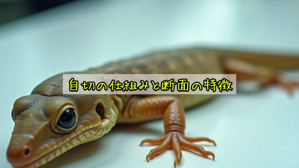 自切の仕組みと断面の特徴