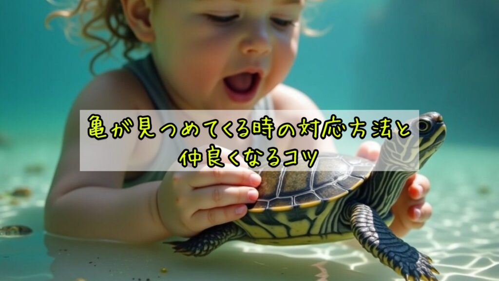 亀が見つめてくる時の対応方法と仲良くなるコツ