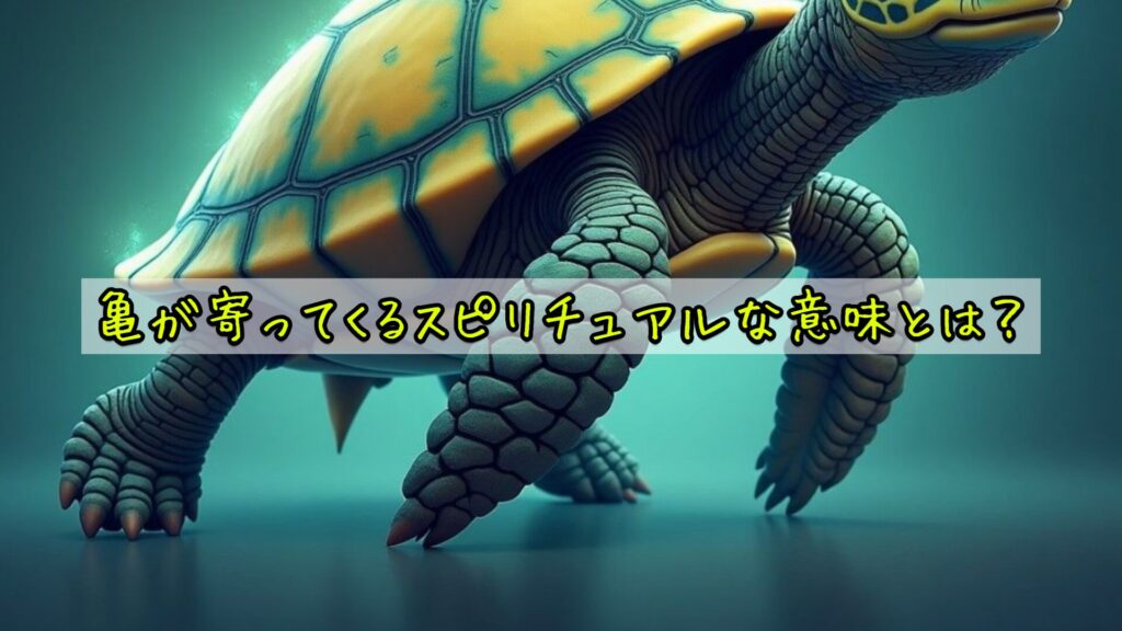 亀が寄ってくるスピリチュアルな意味とは？