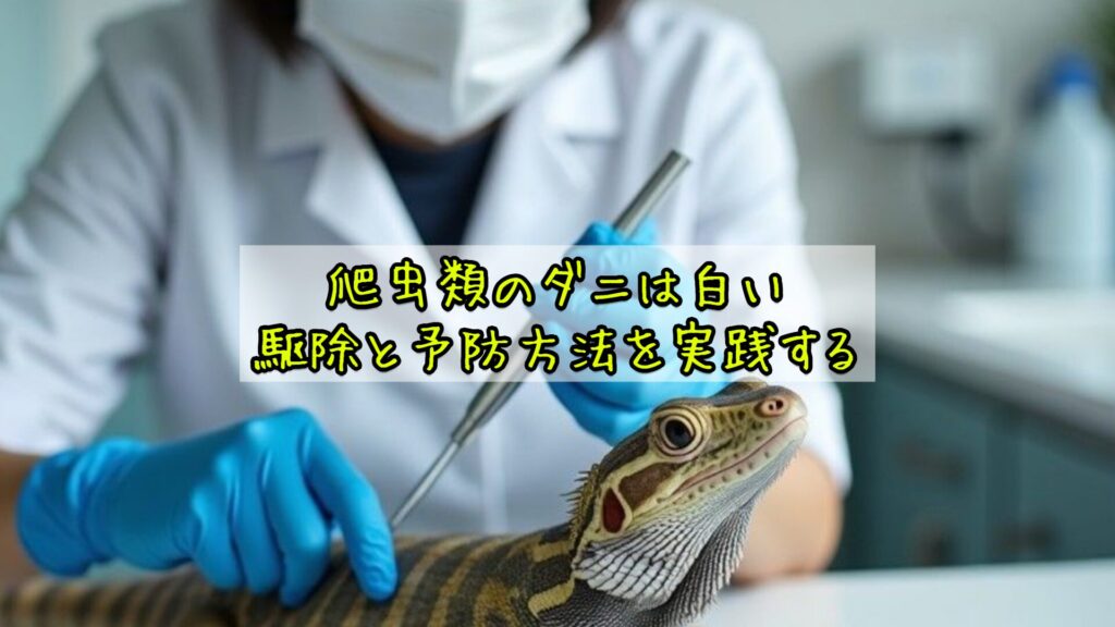 爬虫類のダニは白い、駆除と予防方法を実践する