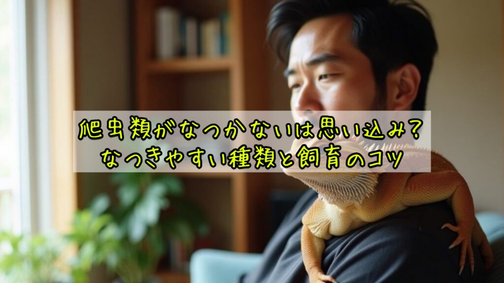 爬虫類がなつかないは思い込み？なつきやすい種類と飼育のコツ