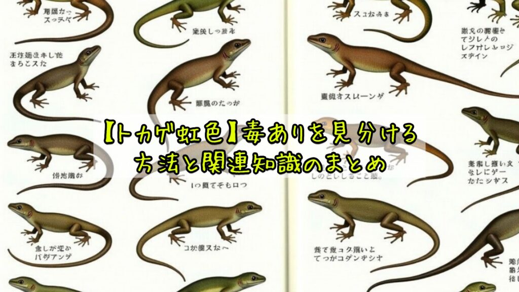 【トカゲ虹色】毒ありを見分ける方法と関連知識のまとめ