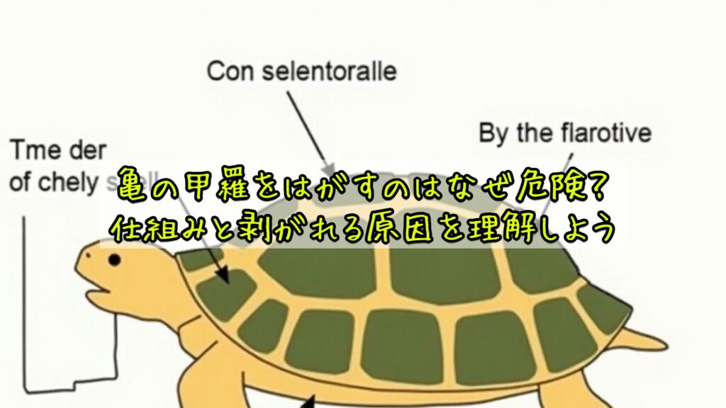 亀の甲羅をはがすのはなぜ危険?仕組みと剥がれる原因を理解しよう