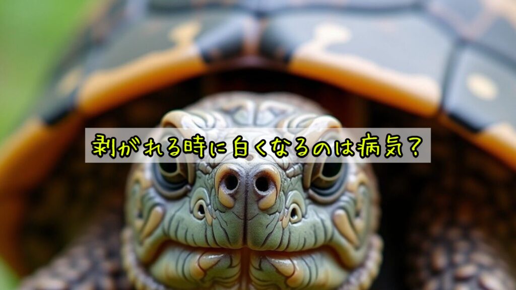 剥がれる時に白くなるのは病気?