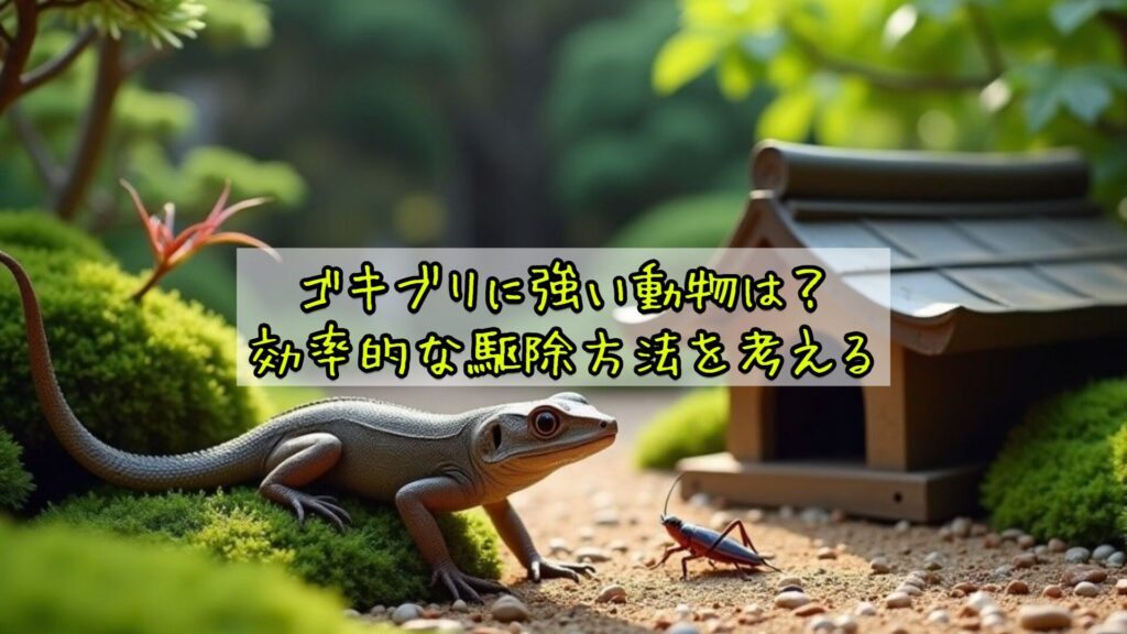 ゴキブリに強い動物は？効率的な駆除方法を考える