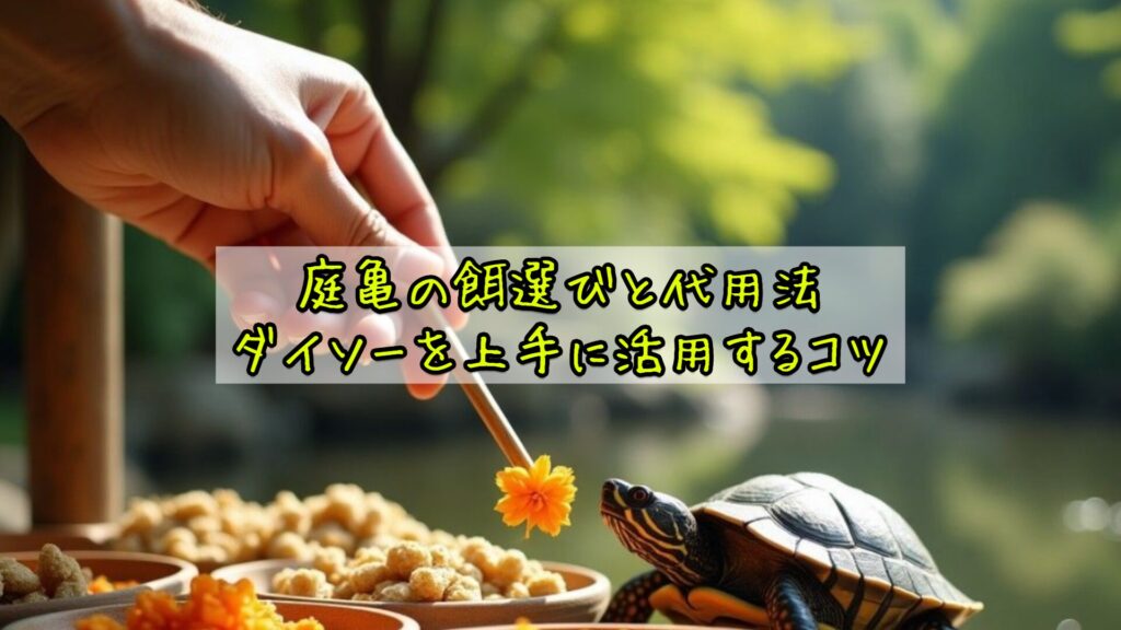 庭亀の餌選びと代用法｜ダイソーを上手に活用するコツ