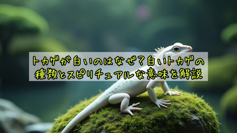トカゲが白いのはなぜ？白いトカゲの種類とスピリチュアルな意味を解説