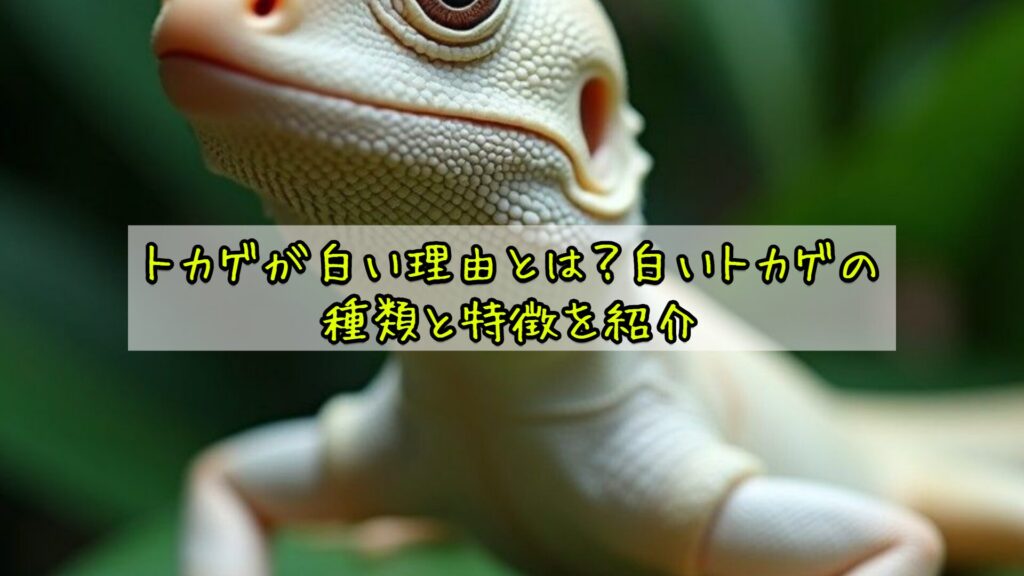 トカゲが白い理由とは？白いトカゲの種類と特徴を紹介