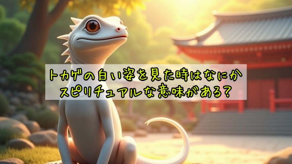 トカゲの白い姿を見た時はなにかスピリチュアルな意味がある？