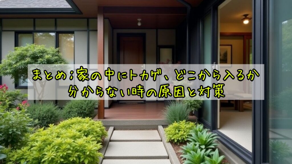 まとめ：家の中にトカゲ、どこから入るか分からない時の原因と対策