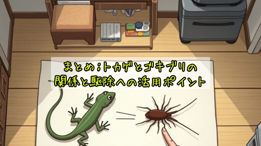 まとめ：トカゲとゴキブリの関係と駆除への活用ポイント