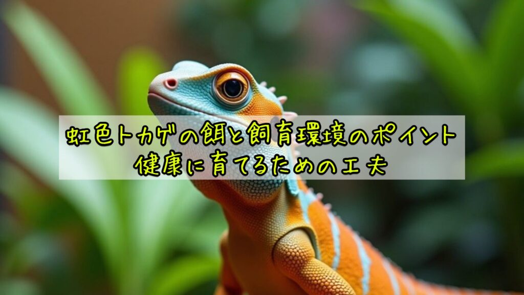 虹色トカゲの餌と飼育環境のポイント｜健康に育てるための工夫