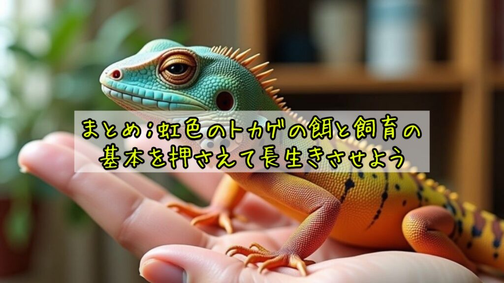 まとめ：虹色のトカゲの餌と飼育の基本を押さえて長生きさせよう