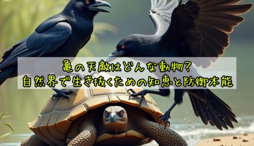 亀の天敵はどんな動物？自然界で生き抜くための知恵と防御本能