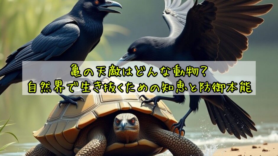 亀の天敵はどんな動物？自然界で生き抜くための知恵と防御本能