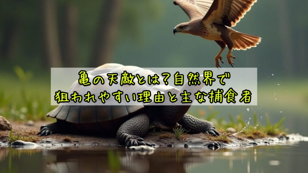 亀の天敵とは？自然界で狙われやすい理由と主な捕食者
