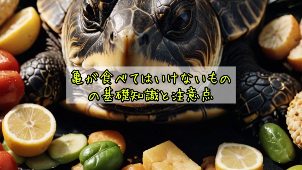 亀が食べてはいけないものの基礎知識と注意点