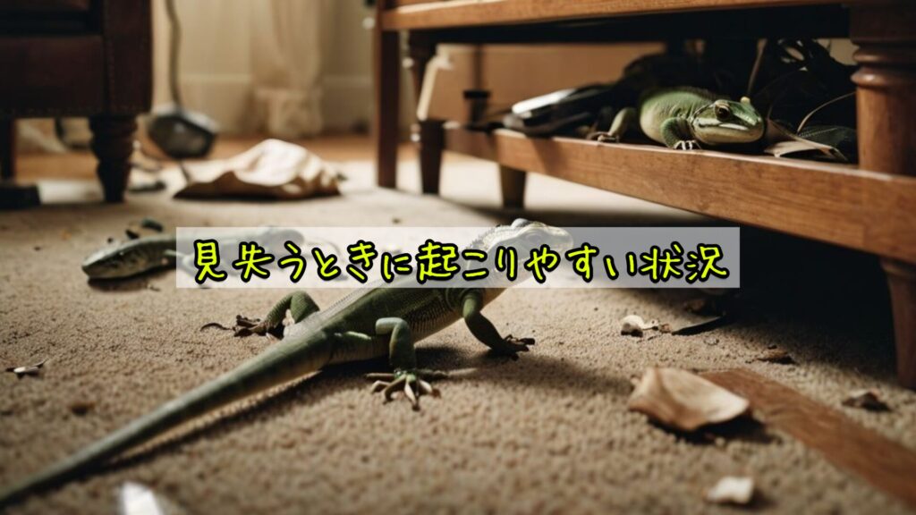 見失うときに起こりやすい状況