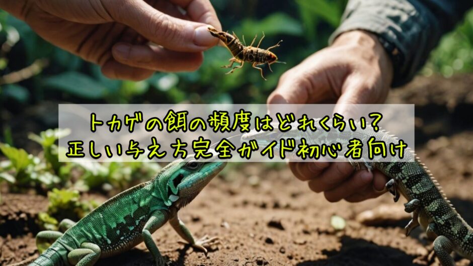 トカゲの餌の頻度はどれくらい？正しい与え方完全ガイド初心者向け